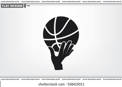 basketball icon vector illustration.