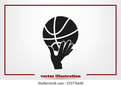 basketball icon vector illustration.