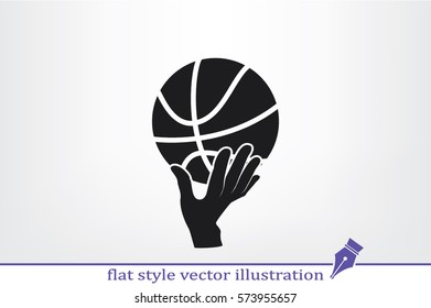 basketball icon vector illustration.