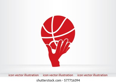 basketball icon vector illustration.