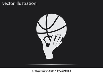 basketball icon vector illustration.