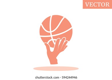 basketball icon vector illustration.