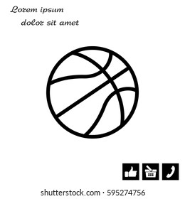 basketball icon. vector illustration