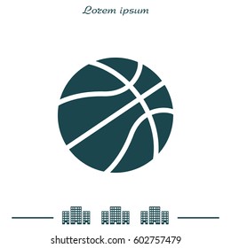basketball icon. vector illustration