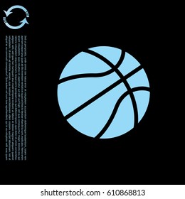 basketball icon. vector illustration