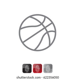 basketball icon. vector illustration