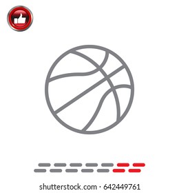 basketball icon. vector illustration