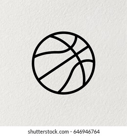 basketball icon. vector illustration