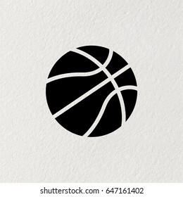 basketball icon. vector illustration