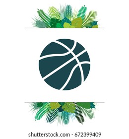 basketball icon. vector illustration