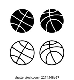 Basketball icon vector illustration. Basketball ball sign and symbol
