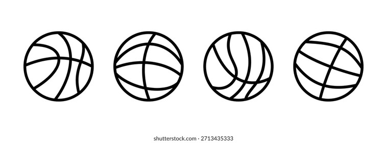 Icono de baloncesto Ilustración vectorial. Letrero y símbolo de la pelota de baloncesto