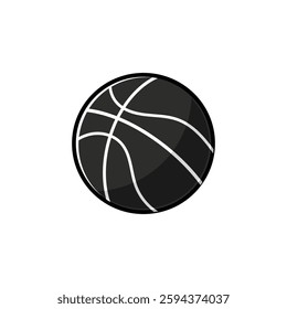 Basketball Icon Vector illustration, Basket Balls sign leather pattern. basketball glyph and outline icon.