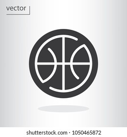 basketball icon - vector illustration EPS 10, flat design icon