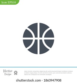 basketball icon. Vector illustration EPS 10.