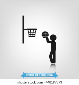 basketball icon vector illustration EPS 10