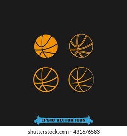 basketball icon vector illustration eps10.
