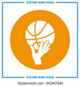 basketball icon vector illustration eps10.