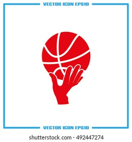 basketball icon vector illustration eps10.
