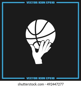 basketball icon vector illustration eps10.