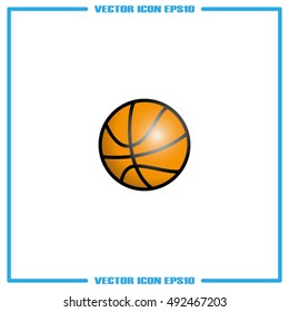 basketball icon vector illustration eps10.