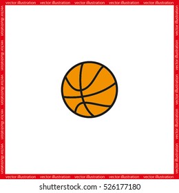 Basketball icon vector illustration eps10. Isolated badge for website or app - stock infographics
