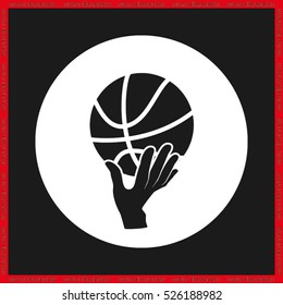 basketball icon vector illustration eps10.