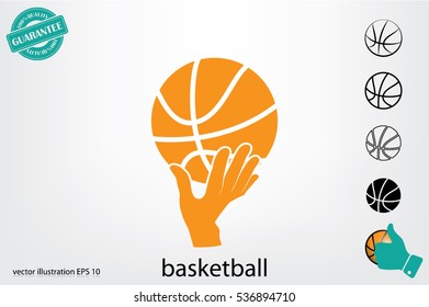 basketball icon vector illustration eps10