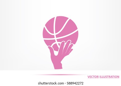 basketball icon vector illustration eps10