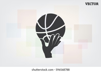 basketball icon vector illustration eps10