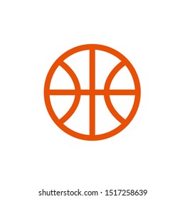 Basketball icon, vector illustration. Flat design style. vector basketball icon illustration isolated on white background, basketball icon Eps10. basketball icons graphic design vector symbols.