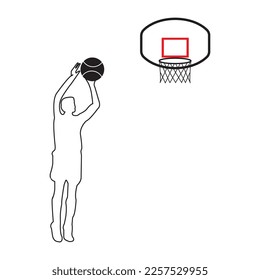 basketball icon vector illustration symbol design