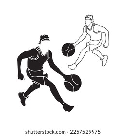 basketball icon vector illustration symbol design