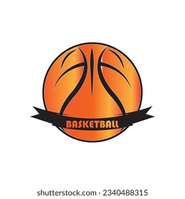BASKETBALL ICON VECTOR ILLUSTRATION SYMBOL DESIGN