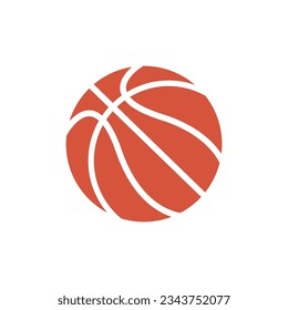 BASKETBALL ICON VECTOR ILLUSTRATION SYMBOL DESIGN