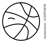 Basketball icon vector image. Can also be used for web apps, mobile apps and print media.