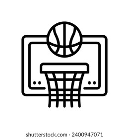 basketball icon. vector line icon for your website, mobile, presentation, and logo design.