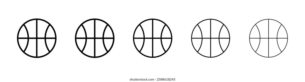 Basketball icon Vector logo sign
