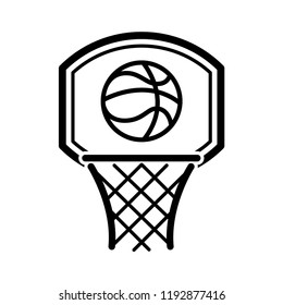 Basketball icon vector logo template style