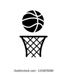 Basketball icon vector logo template style