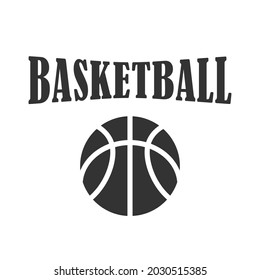 basketball icon vector on white background. Basketball logo
