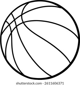 basketball icon vector on a white background