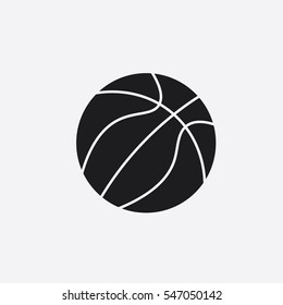 basketball icon vector on white background
