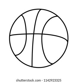 Basketball icon vector. basketball outline style design