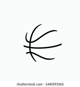 basketball icon vector sign symbol isolated