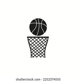 basketball icon. vector sign symbol isolated Vector illustration