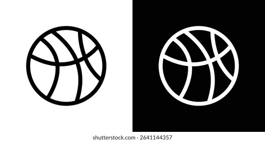 Basketball icon vector simple element illustration editable