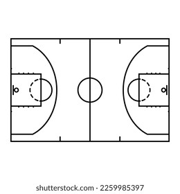 Basketball icon vector. Sport team illustration. Basketball team symbol or logo.