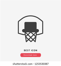 basketball icon vector. basketball symbol.