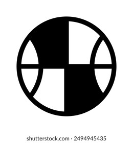 Icono de baloncesto Ilustración de diseño de símbolo de Vector